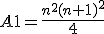 A1 = \frac{n^2(n+1)^2}{4}